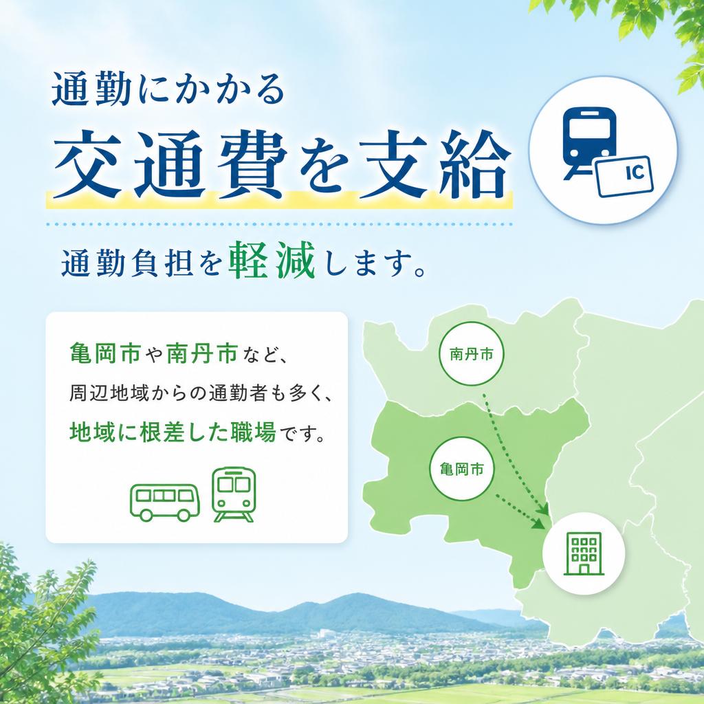 交通費支給で通勤も安心
