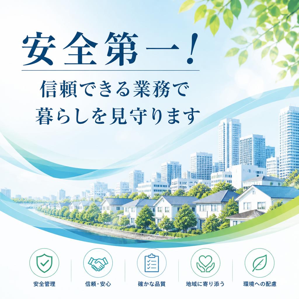 安全第一！信頼できる業務で暮らしを見守ります