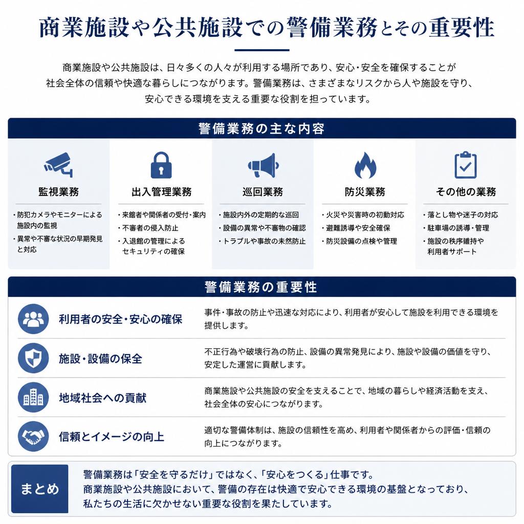 施設警備で守る安全