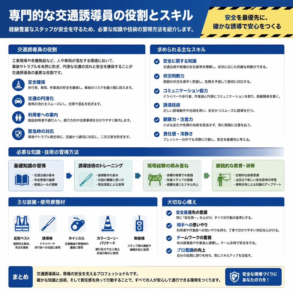 専門の交通誘導員